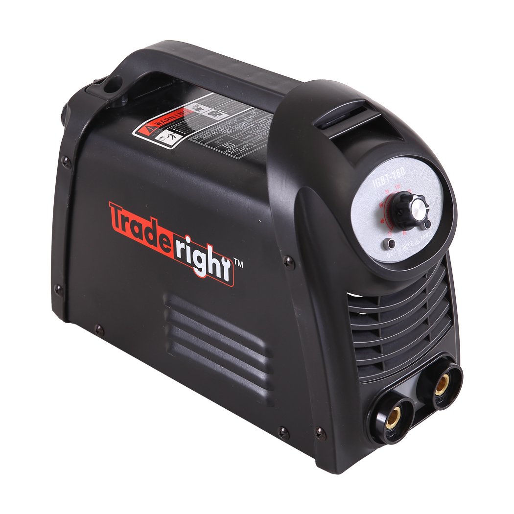 Traderight 160Amp Welder DC iGBT Inverter MMA Welding Machine with compact design and user-friendly interface.