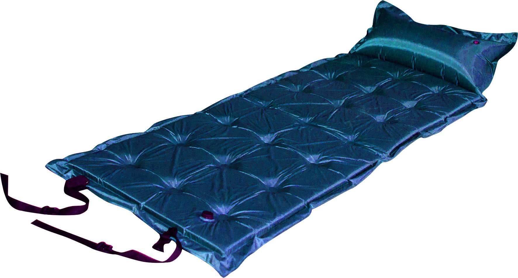 Trailblazer 21-Points Self-Inflatable Satin Air Mattress in brown color, showcasing its sleek design and comfortable surface.