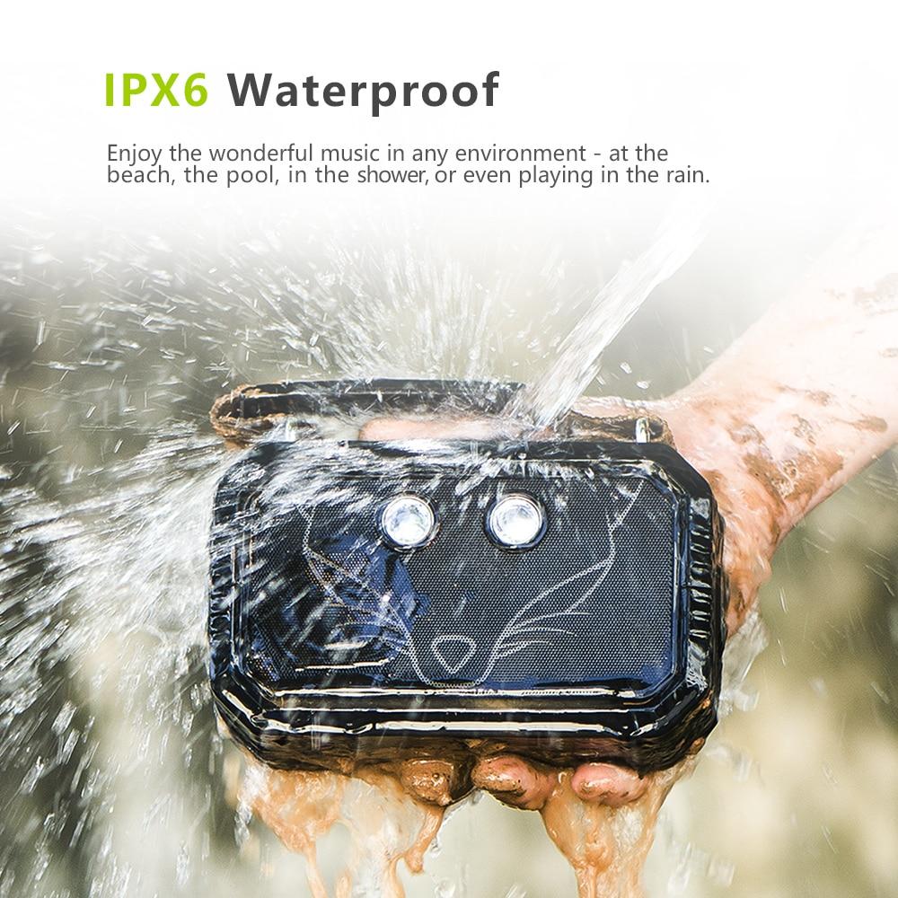 Traveller Outdoor Bluetooth V4.0 Speaker in a rugged outdoor setting, showcasing its waterproof design and portable features.