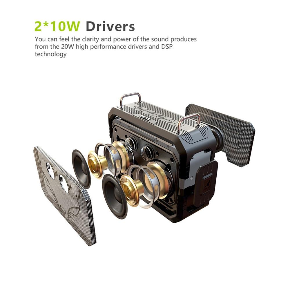 Traveller Outdoor Bluetooth V4.0 Speaker in a rugged outdoor setting, showcasing its waterproof design and portable features.