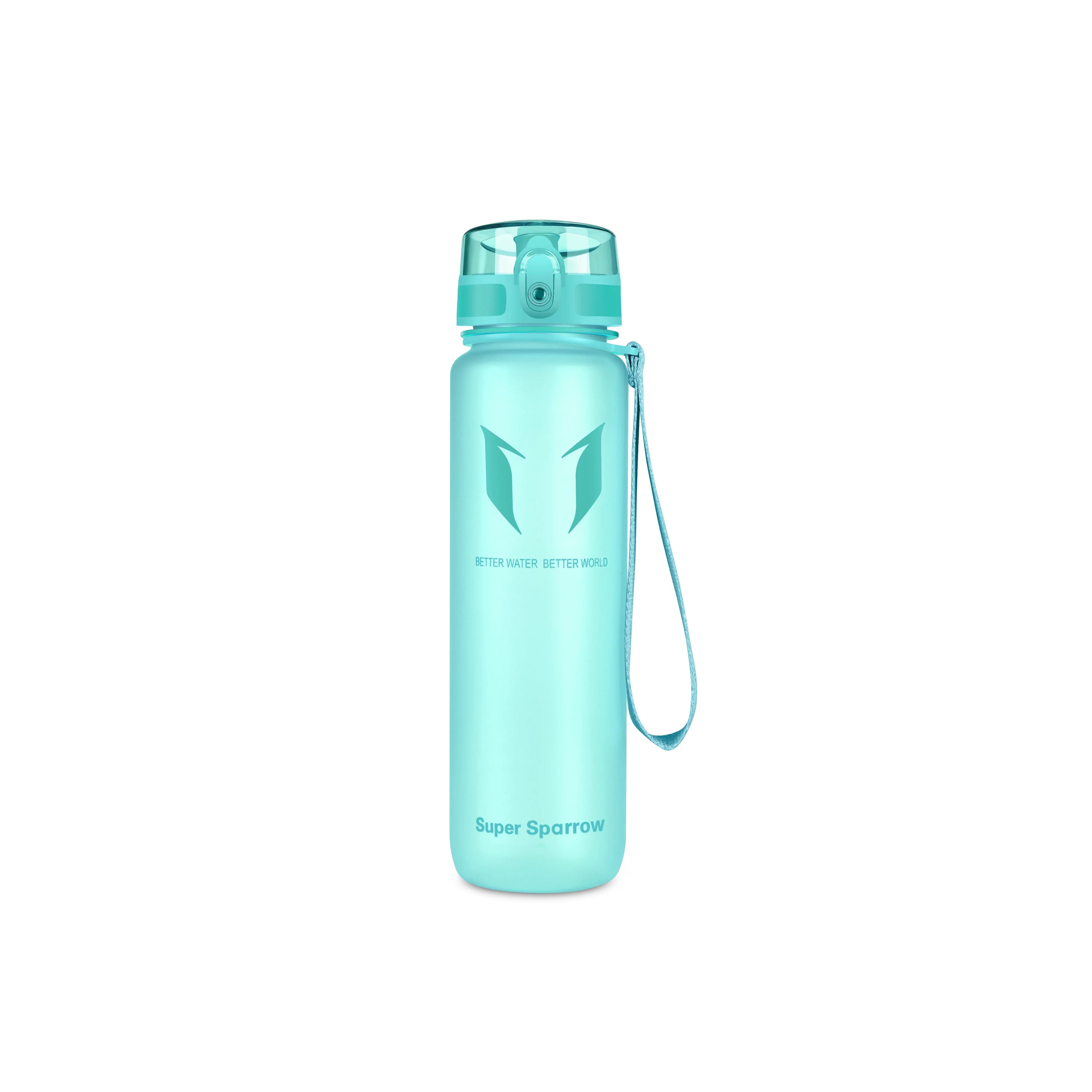 Tritan Sports Water Bottle in matte finish, 32OZ capacity, showcasing ergonomic design and spill-proof top.