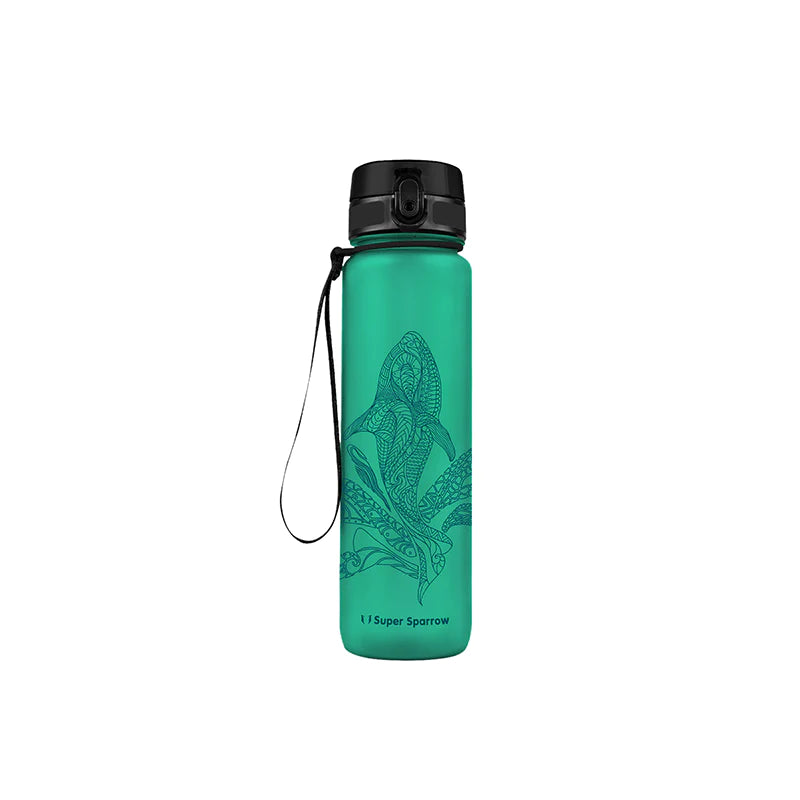Tritan Sports Water Bottle in matte finish, 32OZ capacity, showcasing ergonomic design and spill-proof top.