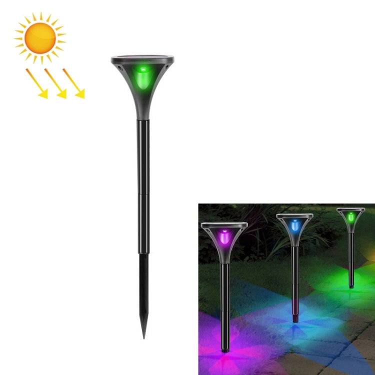 TS-S5206 Solar Lawn Lamp with 4 LED lights, showcasing its elegant design and RGB color-changing feature, perfect for outdoor illumination.