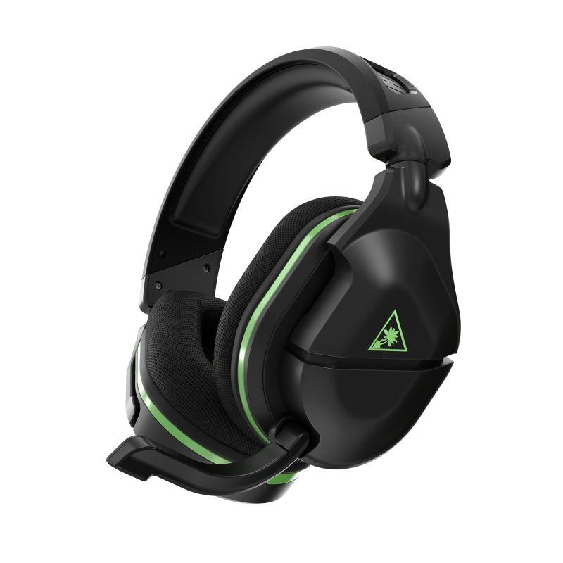 TURTLE BEACH Stealth 600P Gen2 Black PS4 headset showcasing its sleek design and comfortable ear cushions.