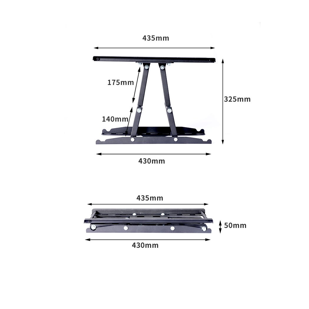 TV Wall Mount Bracket for LED LCD screens, showcasing its swivel and tilt features, designed for 20 to 60 inch TVs.