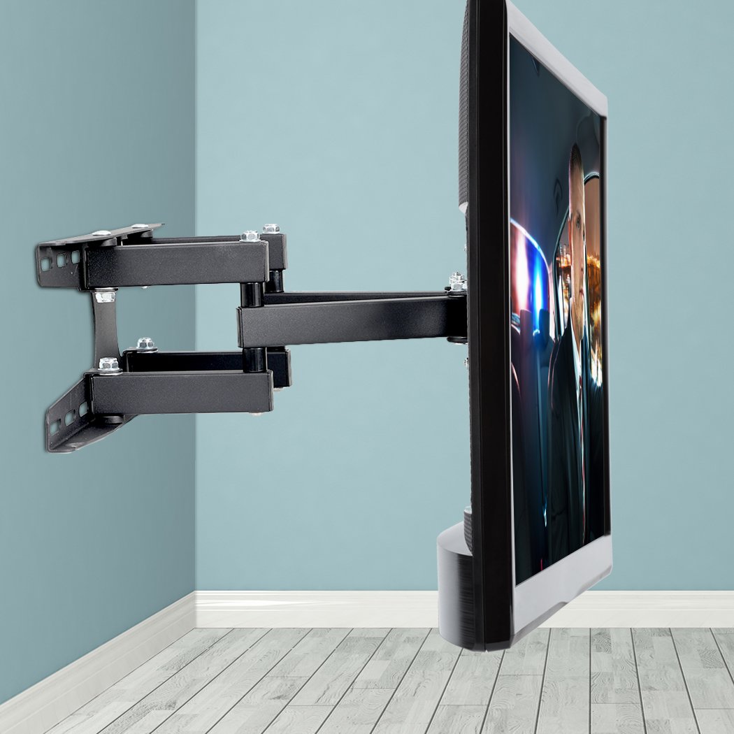 TV Wall Mount Bracket for LED LCD screens, showcasing its swivel and tilt features, designed for 20 to 60 inch TVs.