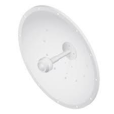 UBIQUITI 2.4GHz airFiber Dish with 24dBi gain, featuring a slant 45-degree angle and universal pole mount for enhanced wireless connectivity.