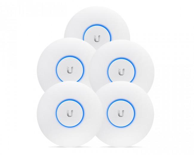 UBIQUITI UniFi AP AC PRO5 pack showcasing its sleek design and advanced features for high-performance wireless networking.