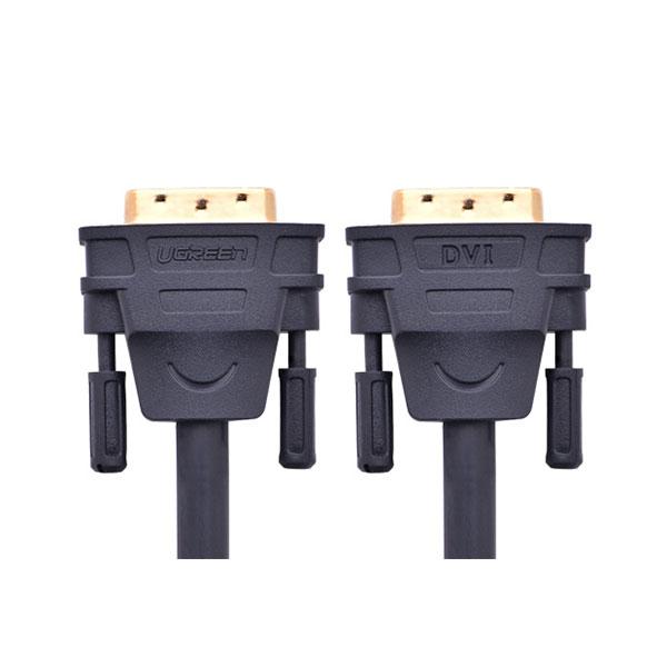 UGREEN DVI Male to Male Cable 2M with gold-plated connectors for high-speed data transmission.
