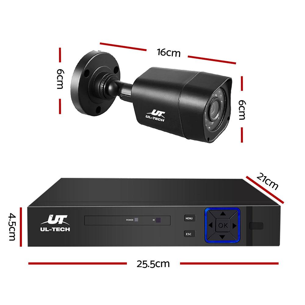 UL-tech CCTV Camera Home Security System with 8CH DVR and 1080P HD cameras, designed for indoor and outdoor surveillance.