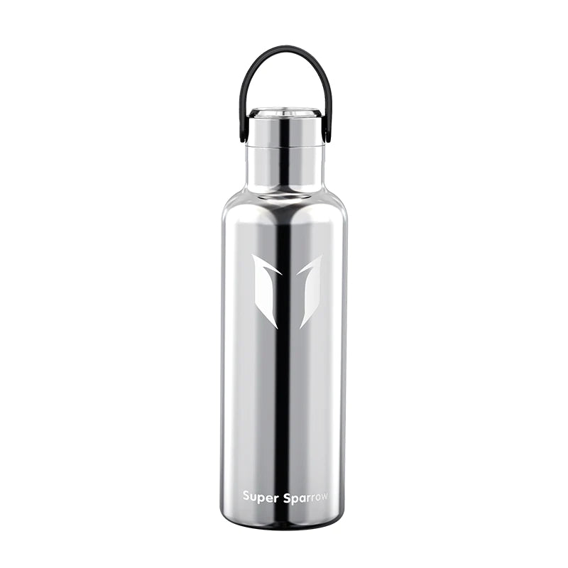 Ultra-Light Stainless Steel Water Bottle, 25OZ / 750ML, showcasing its sleek design and premium stainless steel finish.