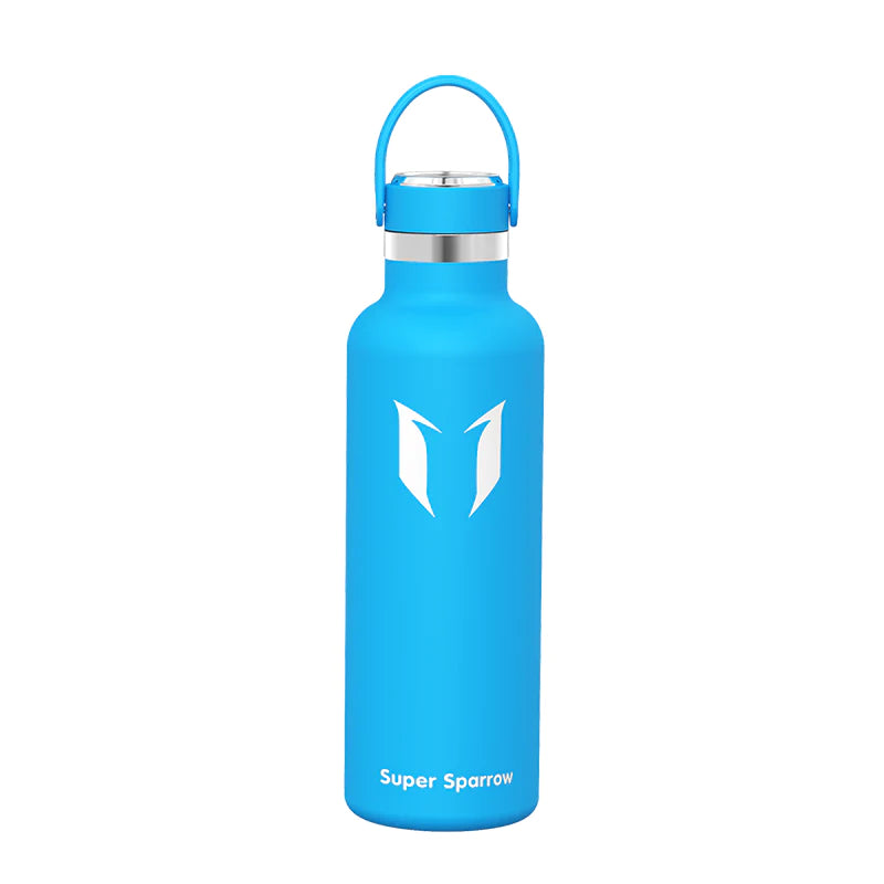 Ultra-Light Stainless Steel Water Bottle, 25OZ / 750ML, showcasing its sleek design and premium stainless steel finish.