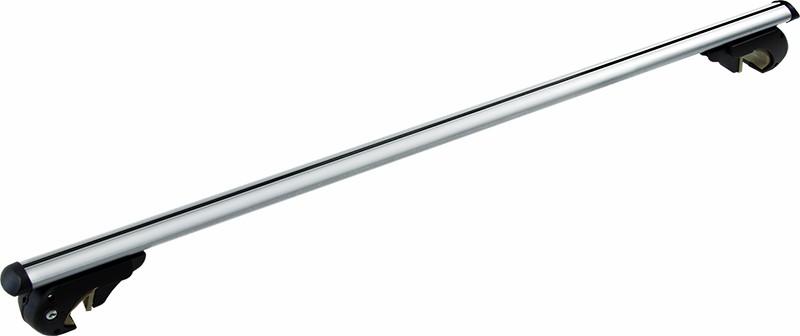 Universal Car Top Roof Rail Rack Cross Bar made of aluminium, featuring a lockable design and adjustable width, suitable for various vehicles.