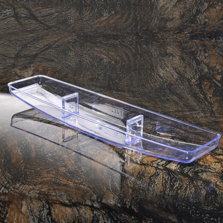 Universal Plastic Rectangular Range Hood Oil Cup designed for efficient grease collection in kitchens, featuring a transparent and durable design.