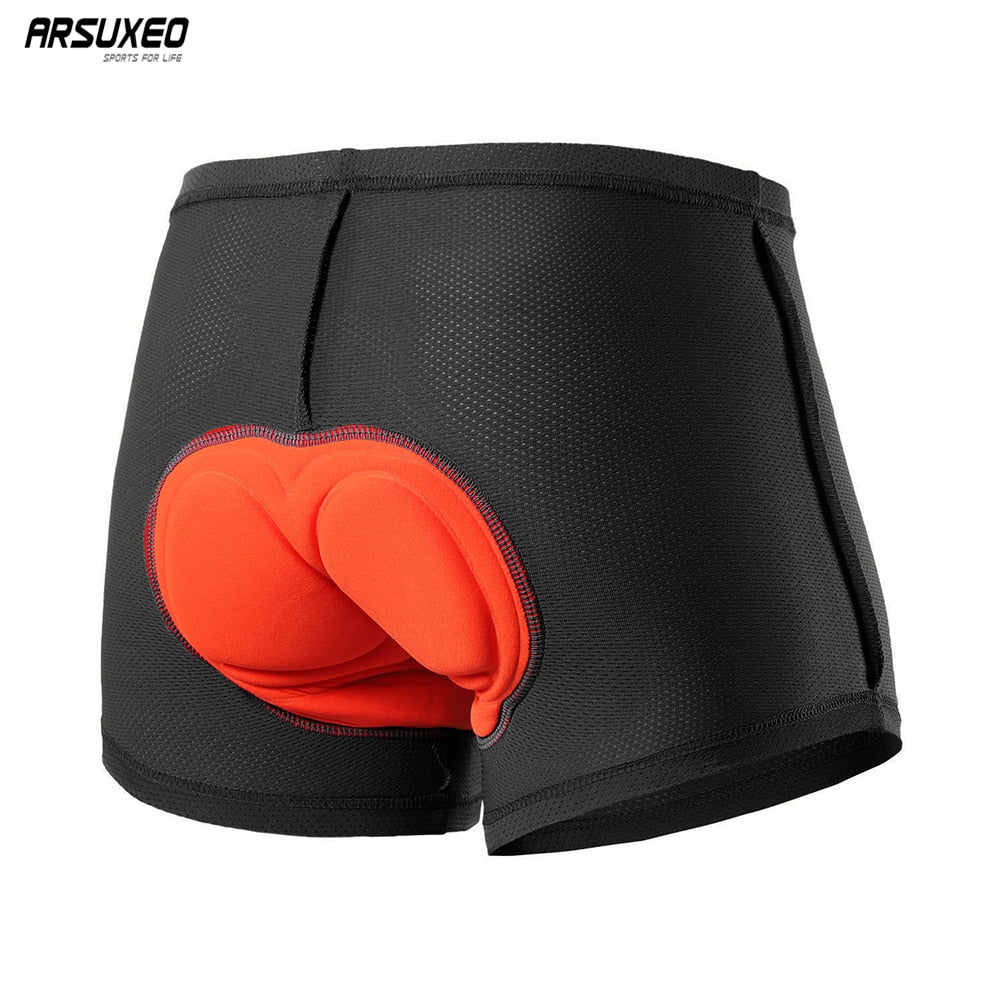 Unsex Cycling Underwear featuring 3D padding, designed for mountain biking with quick-dry and anti-sweat technology.