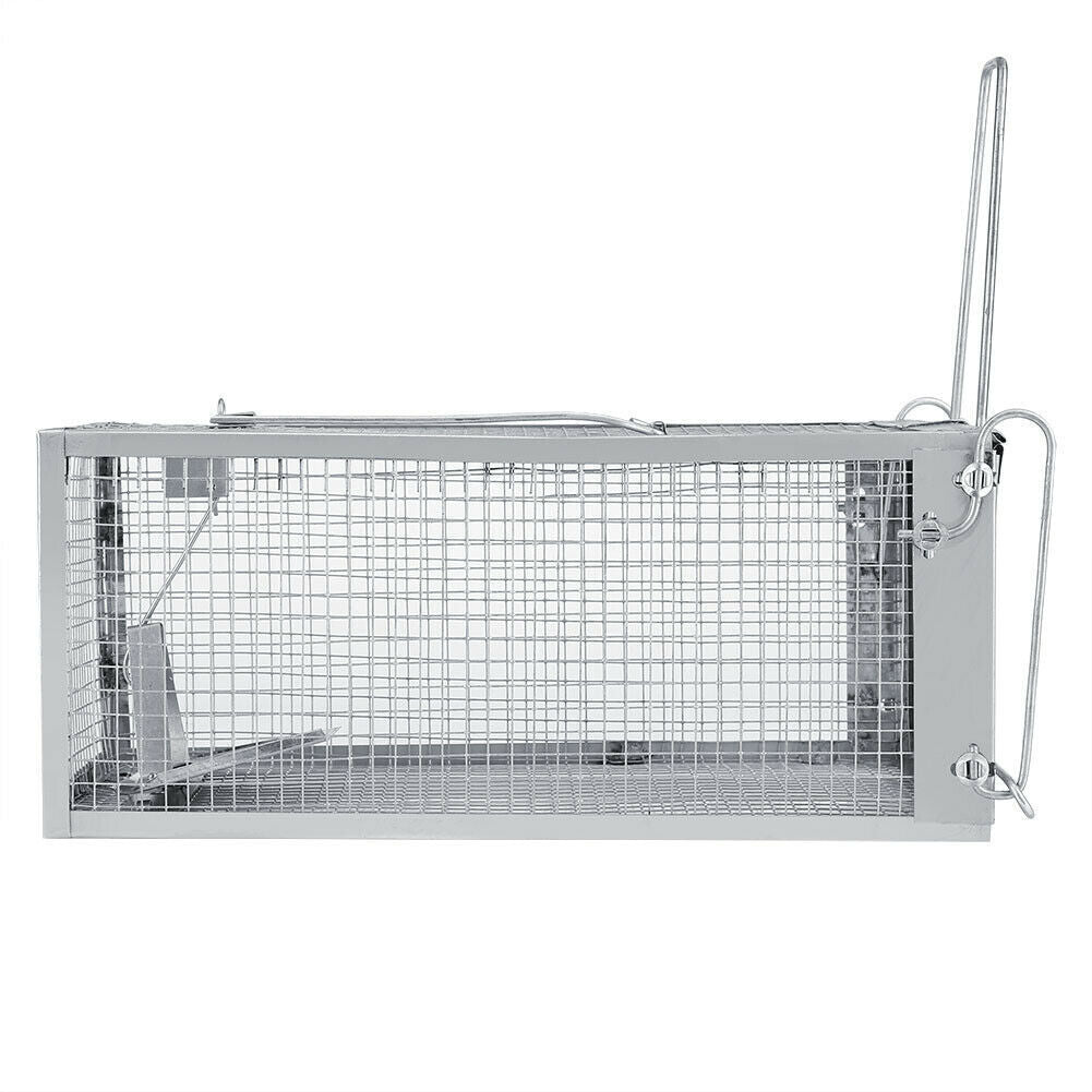 USA Mouse Trap Rat Trap Rodent Trap Live Catch Cage made of galvanized steel, designed for humane rodent capture.
