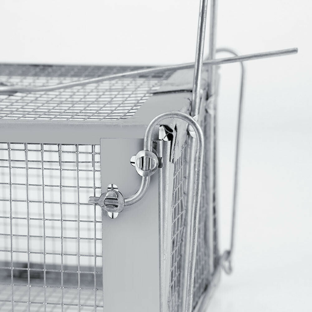 USA Mouse Trap Rat Trap Rodent Trap Live Catch Cage made of galvanized steel, designed for humane rodent capture.