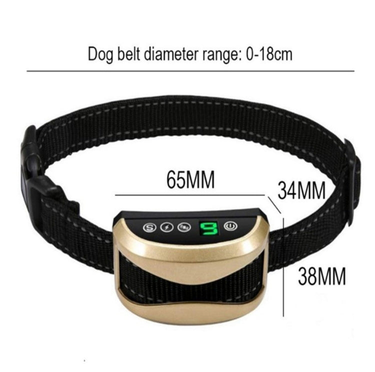 USB Rechargeable Waterproof Dog Bark Collar with adjustable sensitivity and ultrasonic technology, suitable for all dog sizes.