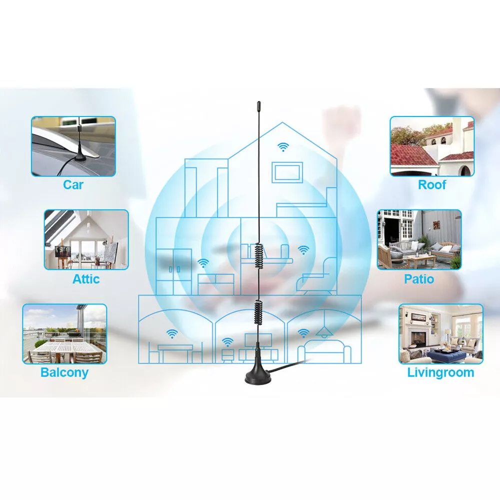 UV5R UV5RA A067 UV-82 antenna for VHF UHF radios, featuring a black design and SMA female connector.