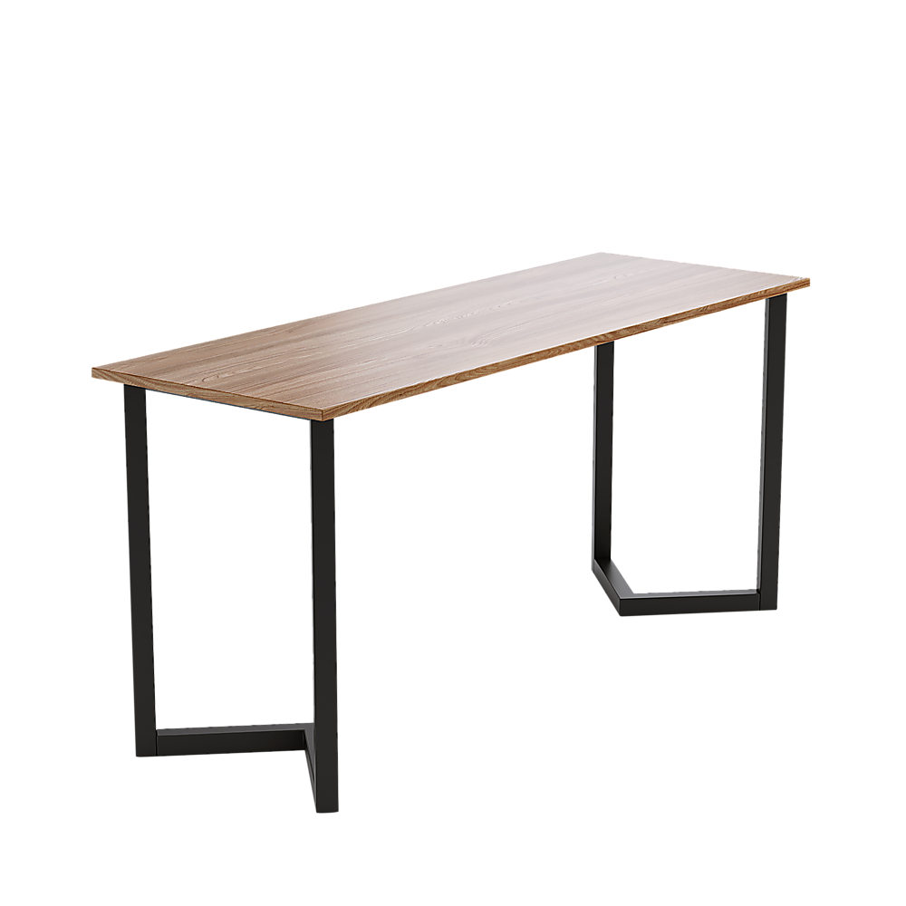 V Shaped Table Bench Desk Legs in black, showcasing a retro industrial design with a triangular base for stability.