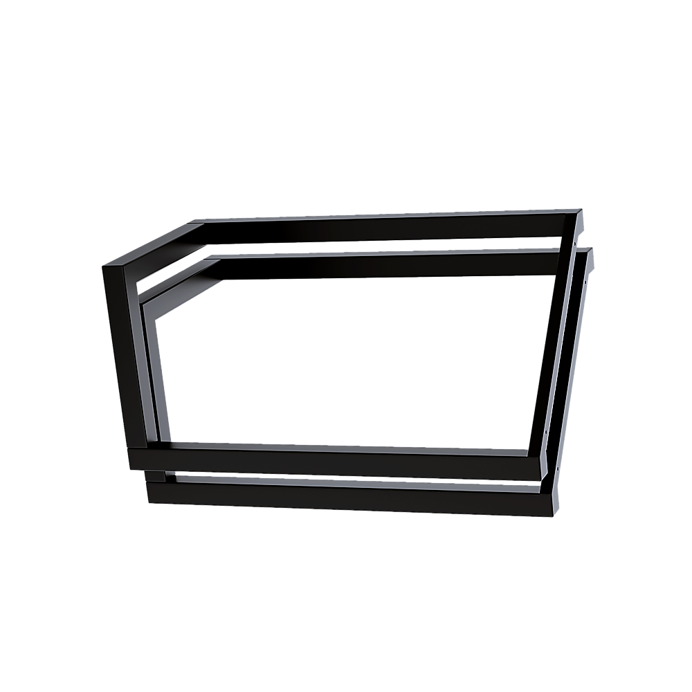 V Shaped Table Bench Desk Legs in black, showcasing a retro industrial design with a triangular base for stability.