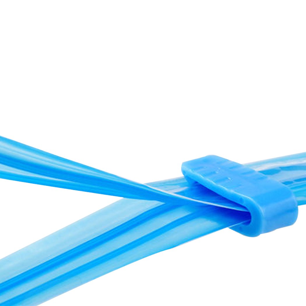 A set of six transparent vacuum storage bags filled with clothes and quilts, showcasing their space-saving design and airtight seal.