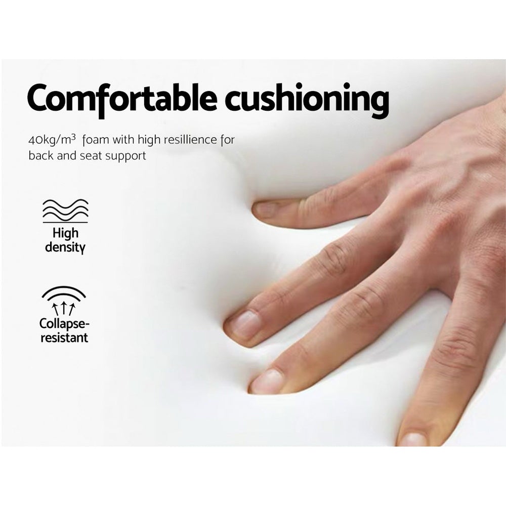 Caraway Velvet Office Chair with metallic brass base and armrests, featuring luxurious white upholstery and smooth ball-shaped castors.