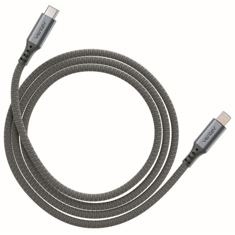 VENTEV Alloy USBC - LTG Cable showcasing its durable alloy design and USB-C connector.
