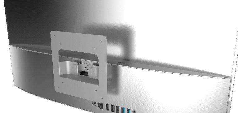 VESA mount brackets designed for Leader Visionary 23.8' AIO models SV240, SV241, and S, showcasing sturdy construction and mounting compatibility.