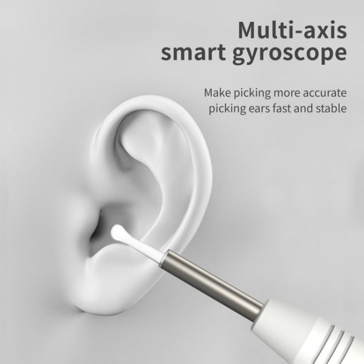 W1 Smart WiFi Ear Pick Cleaning Kit with LED lights and camera for ear wax removal, featuring a soft silicone ear spoon cover.