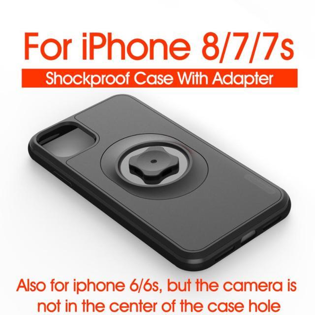 Waist Belt Clip Bicycle Phone Holder for iPhone, featuring a quick mount case and durable design, ideal for cyclists.