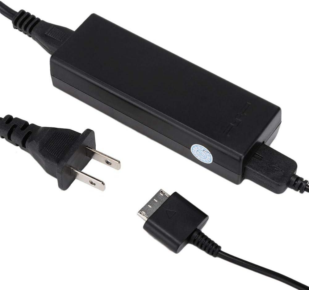 Wall Home Travel AC Charger Adapter designed for Sony PlayStation Portable PSP Go, featuring collapsible prongs for easy travel.