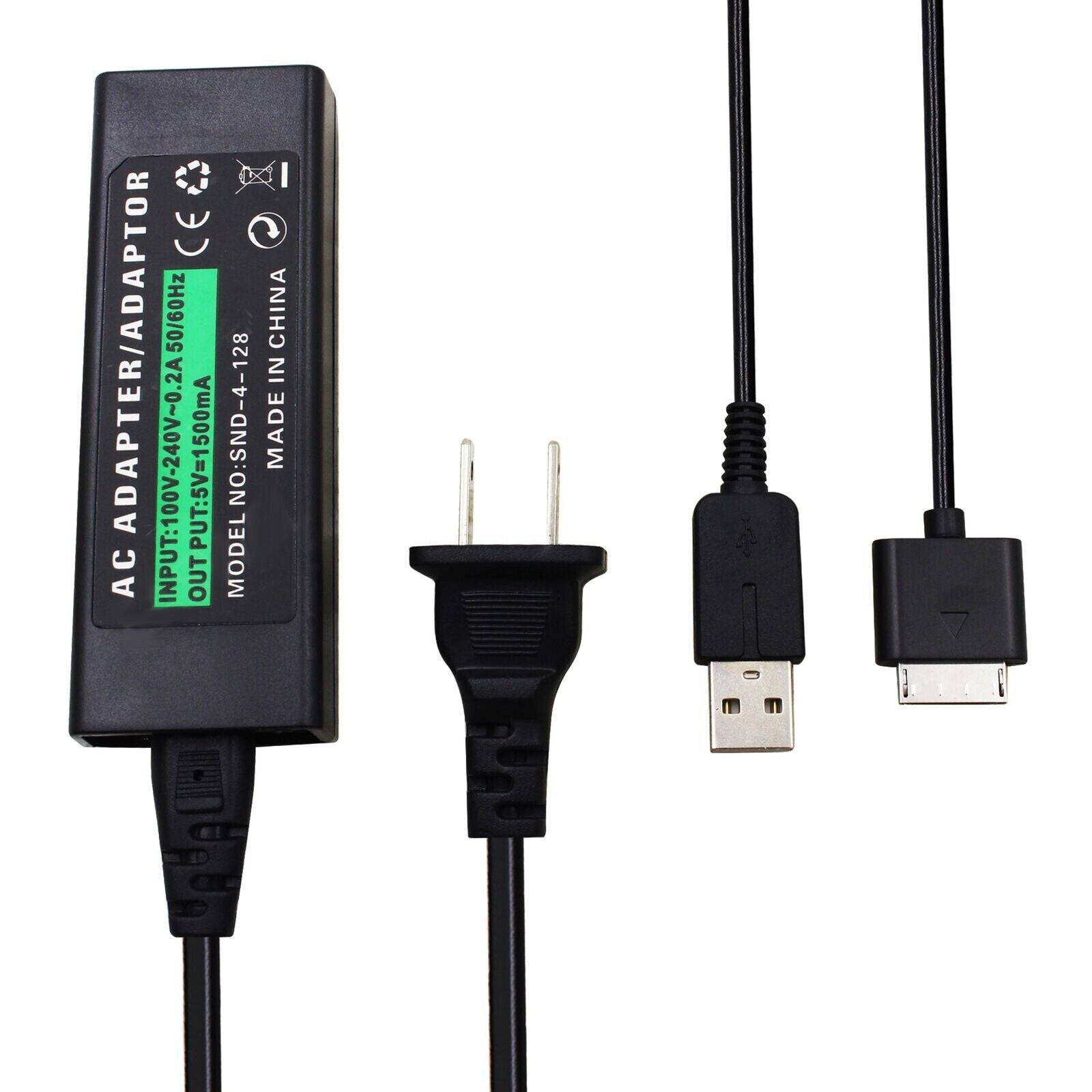 Wall Home Travel AC Charger Adapter designed for Sony PlayStation Portable PSP Go, featuring collapsible prongs for easy travel.