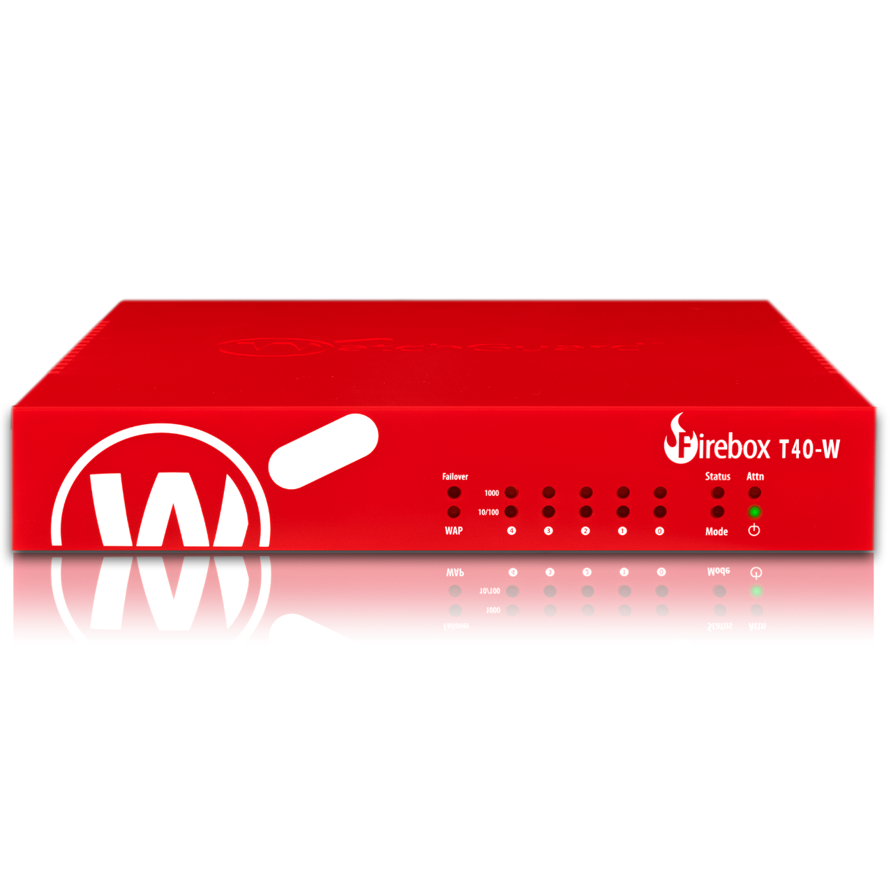 WATCHGUARD Firebox T40-W security appliance with multiple ports for network connectivity.