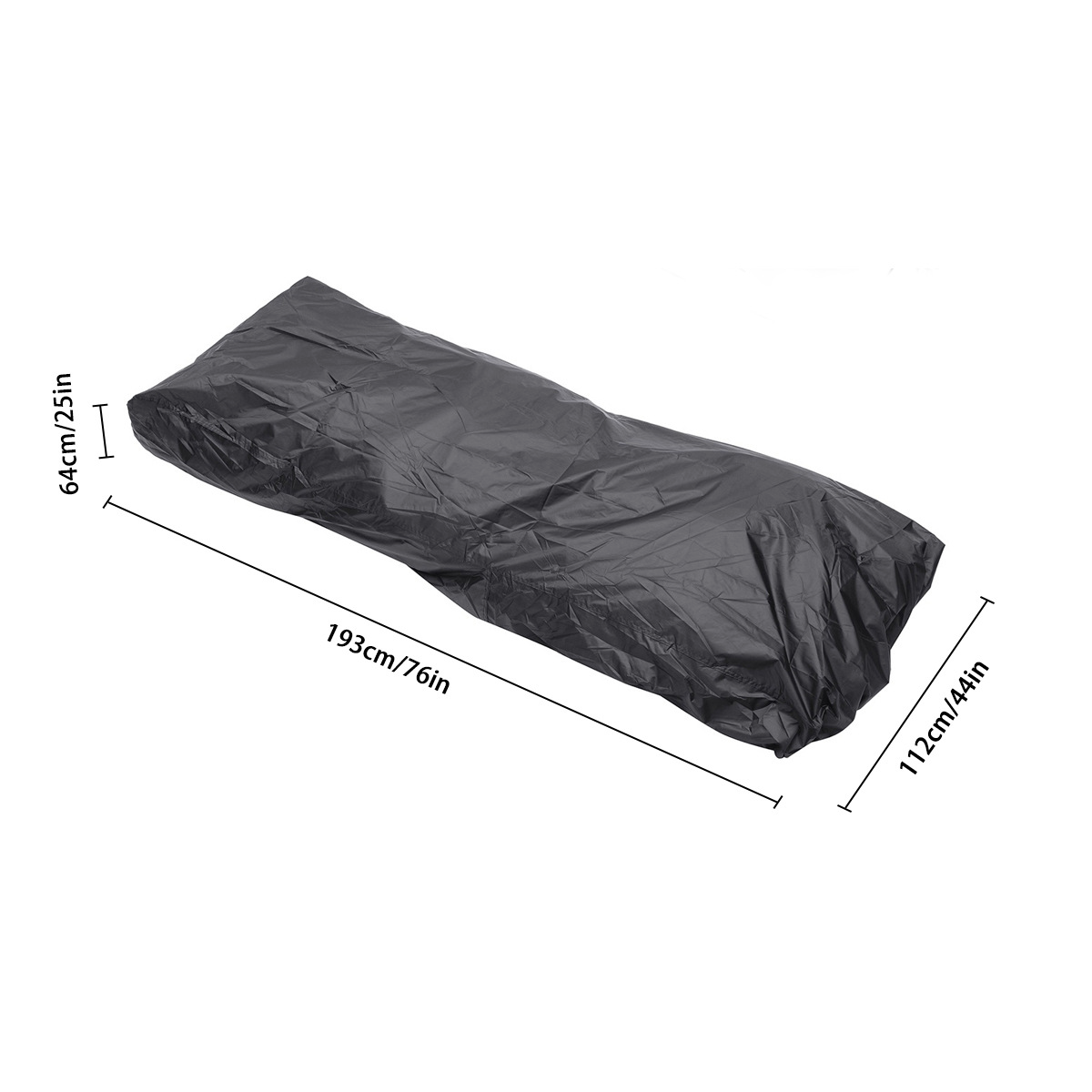Heavy duty waterproof lawn mower cover designed for push mowers, featuring UV protection and durable Oxford cloth material.