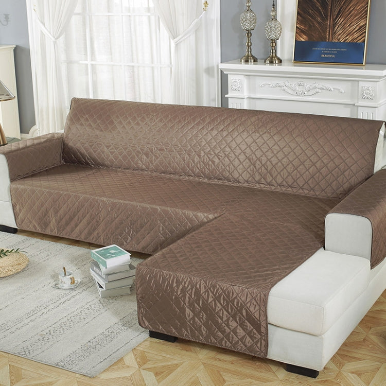 Waterproof non-slip pet cushion sofa cover in a stylish design, showcasing its durable polyester fabric and anti-slip backing.