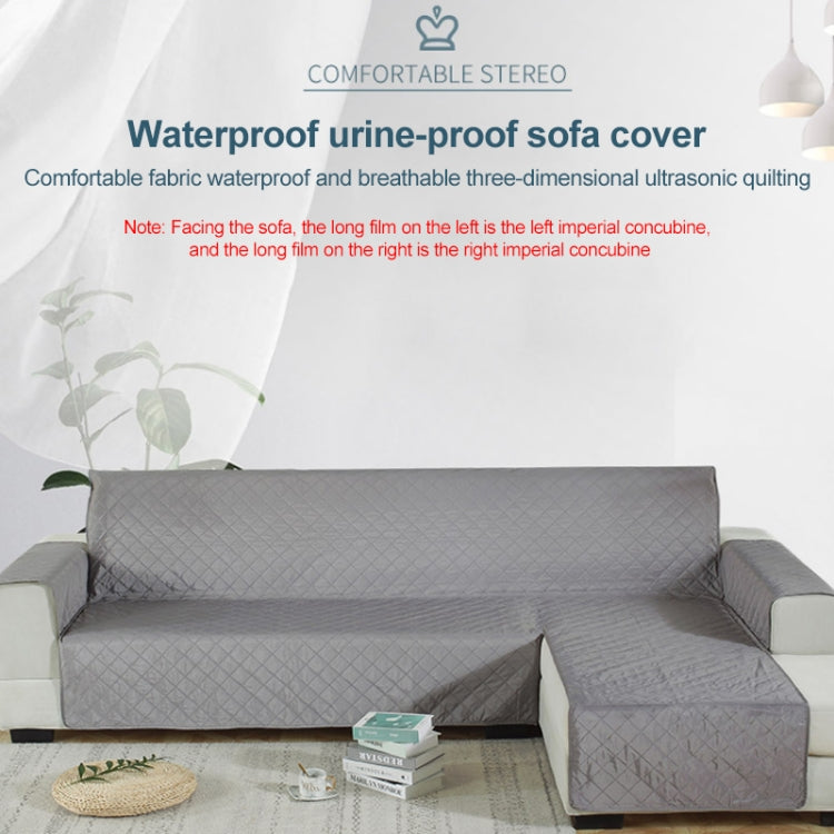 Waterproof non-slip pet cushion sofa cover in a stylish design, showcasing its durable polyester fabric and anti-slip backing.