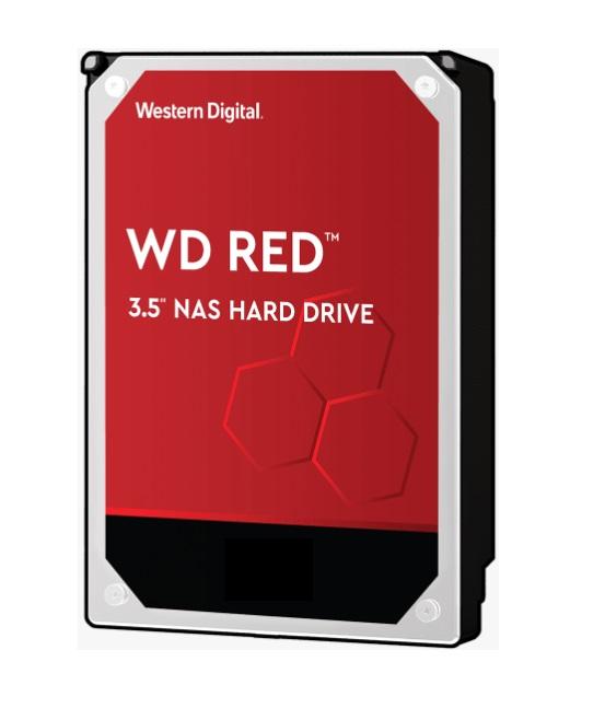 WD Digital WD Red 4TB 3.5' NAS HDD with SATA3 interface, designed for optimal NAS performance and reliability.