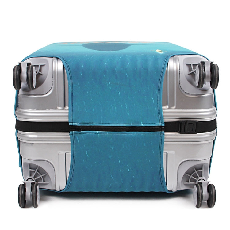 Wear-resistant trolley luggage dustproof protective cover in vibrant colors, showcasing its durable material and zipper design.
