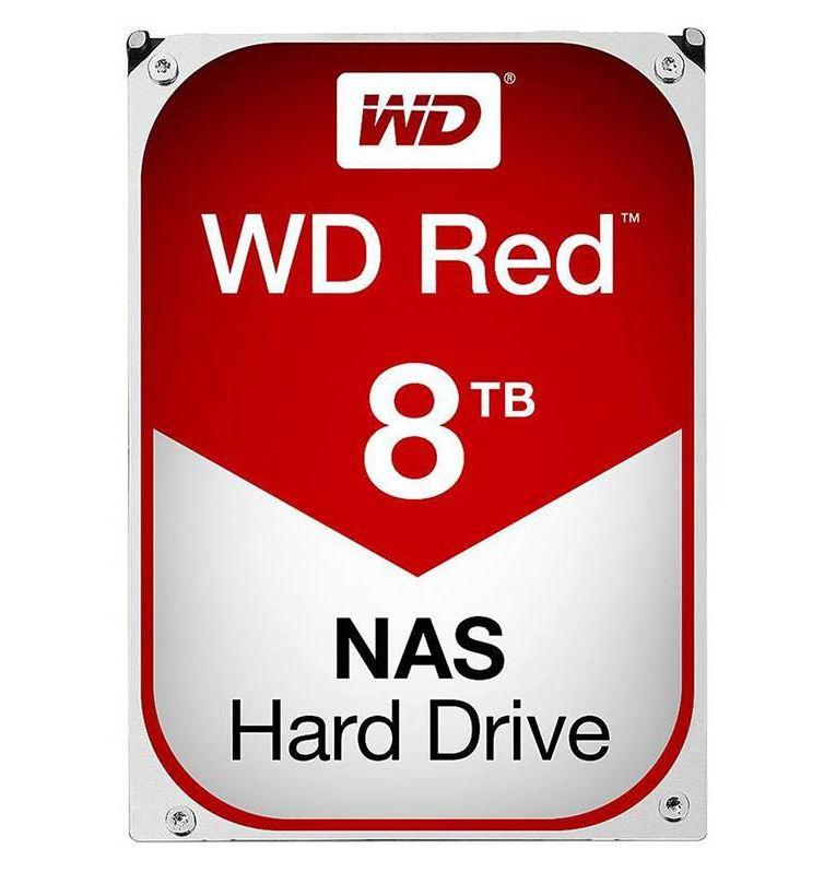 Western Digital WD Red Plus 8TB NAS HDD, featuring a 3.5-inch form factor, designed for optimal performance in NAS systems.