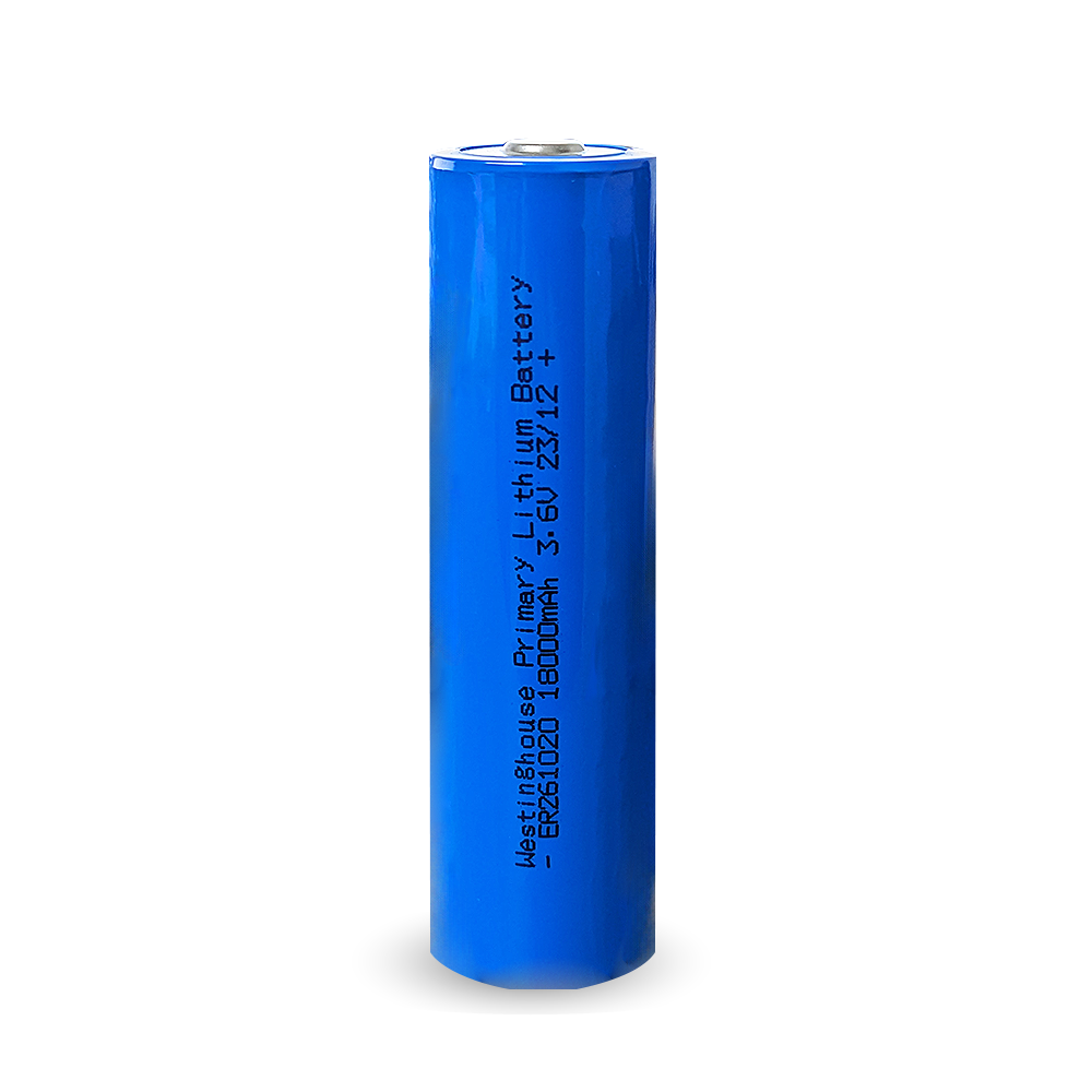 Westinghouse 3.6V Double C Lithium Primary Battery ER261020, showcasing its cylindrical shape and specifications.