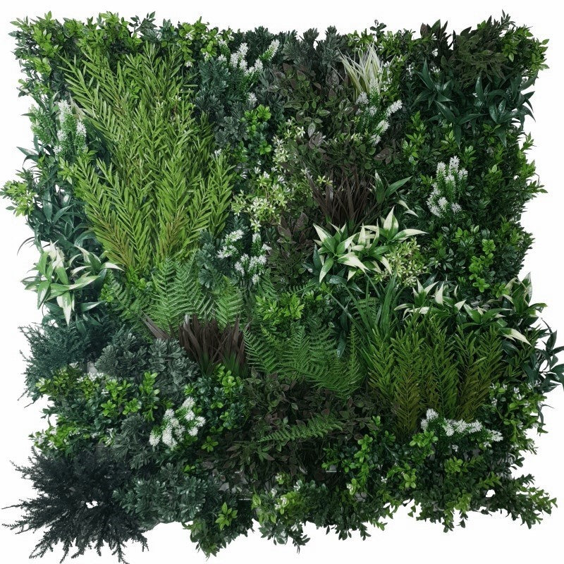 A beautiful White Lush Lavender Field Vertical Garden showcasing vibrant lavender and lush greenery, designed for indoor and outdoor use.