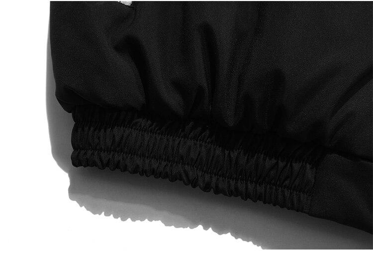 Men's winter jacket featuring a plaid print, hood, and zipper pockets, designed for warmth and style.