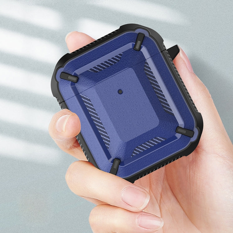 Wireless earphones case featuring a shockproof diamond square pattern in silicone, designed for Apple AirPods 2.