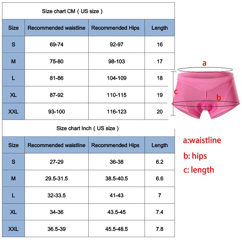 Women Cycling Shorts Gel 3D Padded in red, white, black, and purple, showcasing breathable and quick-dry fabric with reflective elements.