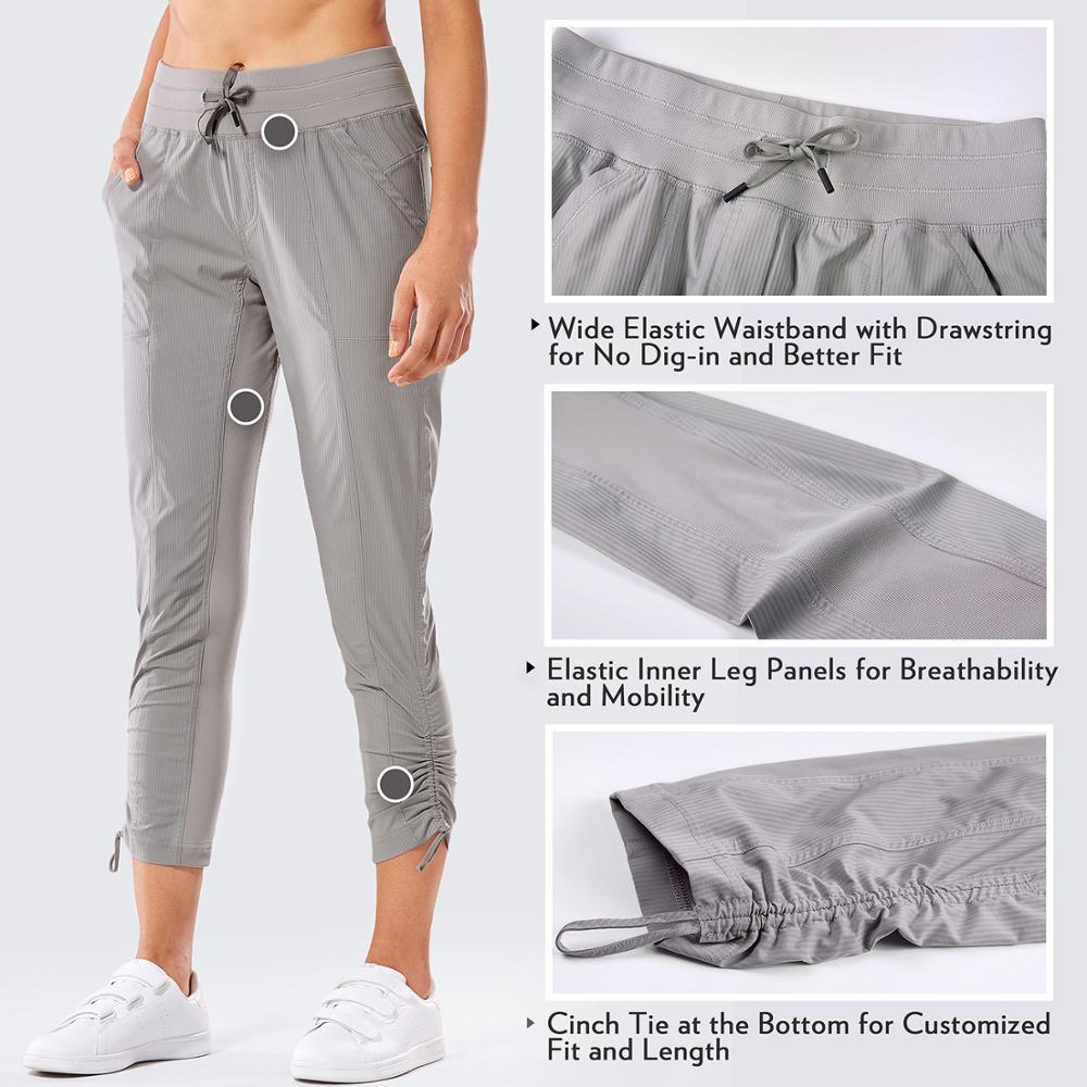 Women's Go to Studio Jogger Striped Cargo Pants featuring a drawstring leg and 7/8 length, perfect for workouts and casual wear.