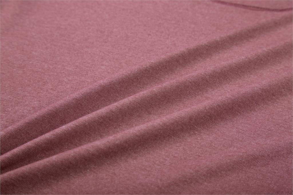 Women's Lightweight Heather Loose Fit Short Sleeve Sport Shirt in a stylish heather design, perfect for workouts and yoga.