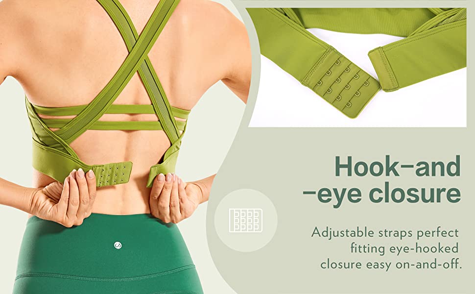 Women's Longline Strappy Yoga Bra in high-impact design, featuring breathable fabric and padded support, perfect for workouts.