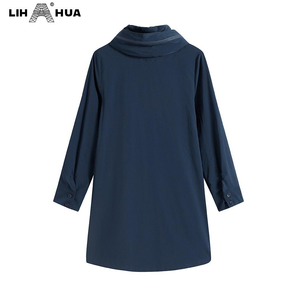 Women's Plus Size Windbreaker Mid-Length Hooded Jacket featuring floral print and zipper closure, perfect for spring and autumn wear.