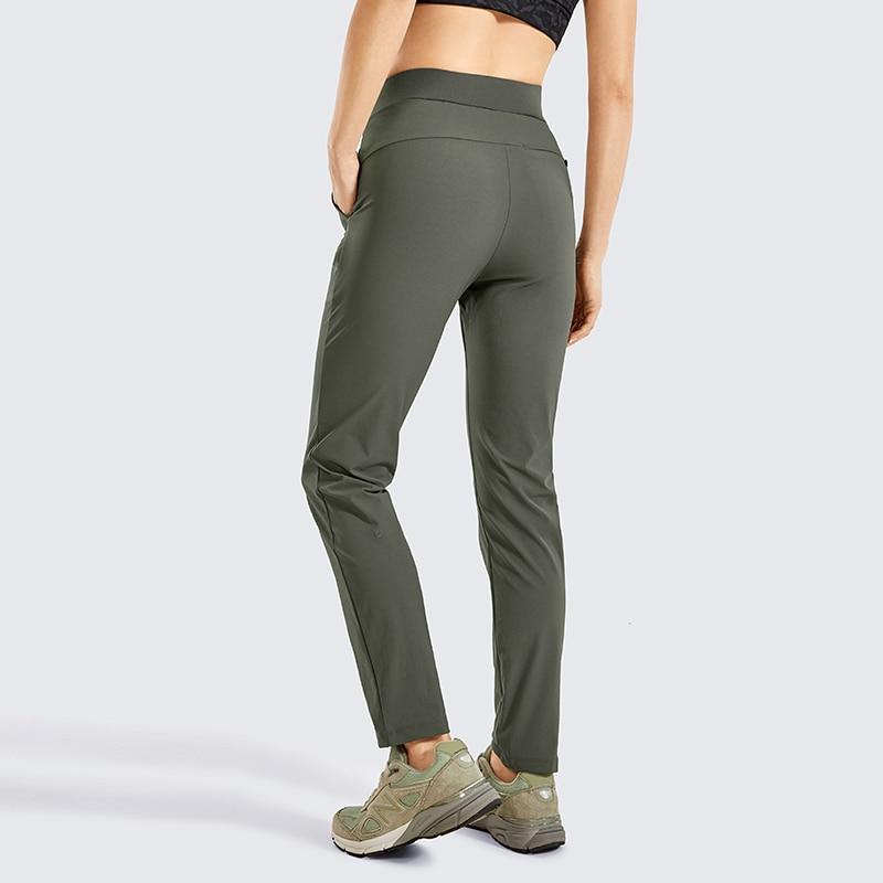 A pair of Women's Zip-off Hiking Pants in various colors, showcasing their lightweight and quick-drying fabric, with zip-off legs for versatility.